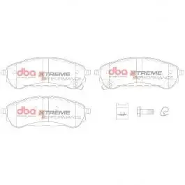 Haute Qualité Plaquettes de frein arrières homologuées R90 DBA Extreme Performance DB15016XP