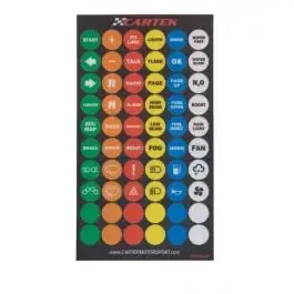 Autocollants multicouleurs pour système de commandes sans fil pour volant CK-SP-01 Promotion