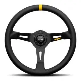 Prix Promo Volant MOMO MOD08 33MM Cuir Noir