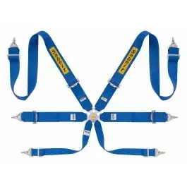 Acheter Direct Harnais SABELT Steel Rally 3X3 6 points FIA 8853-2016 Bleu