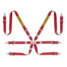 Harnais SABELT Silver Rally 6 points FIA 8853-2016 Rouge Certifié