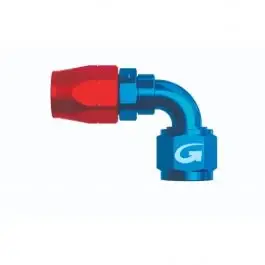 Raccord GOODRIDGE 236 90° Dash 6 9/16 JIC X 18 en Alu Rouge/Bleu Populaire