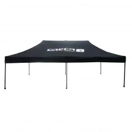 Tente REDSPEC Oreca 3 x 6 m aluminium noire – pieds hexagonaux Dernier Modèle