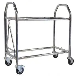 BG RACING – Chariot à pneus bas à 2 étages inox taille S Jusqu’à Épuisement Des Stocks