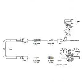 Commander Vite Raccord rapide ESAFE Diam. Inter.7,6MM 3/8 BSP Paoli