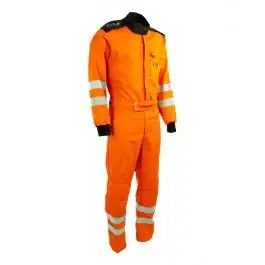 Authentique Combinaison Sécurité COMMISSAIRE FFSA Logo orange pour homme