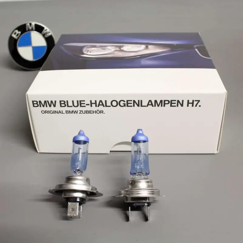 Achetez Aujourd’hui Ampoules halogènes feux de croisement BMW Blue 2xH7 pour BMW Série 1 E81 E82 E87 E88 F20 F21
