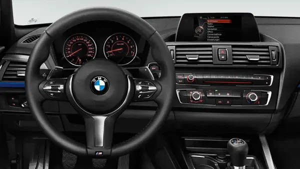 Cache de volant noir/chromé pour BMW Série 1 F20 F21 Pas Cher