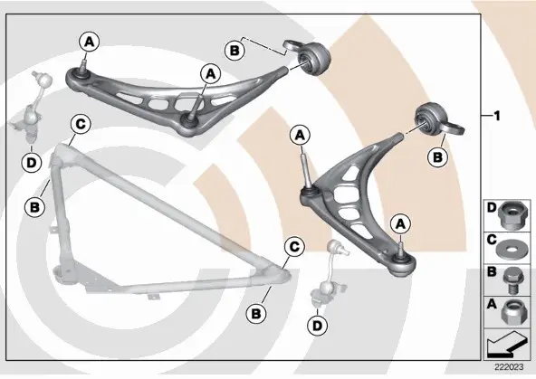 Prix Promo Kit bras de suspension BMW Série 3 E46