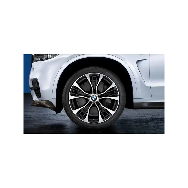 Commander Vite Jante 21&Prime; BMW M Performance style 599 M à rayons doubles, bicolores « Orbitgrey », polies BMW X6 F16