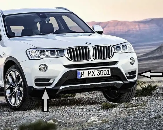 Prix Promo Grilles latérales de pare-choc avant finition Xline pour BMW X3 F25