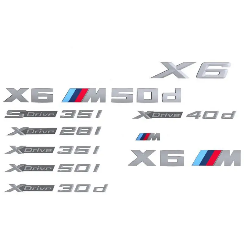 Offre Limitée Logo de coffre pour BMW X6