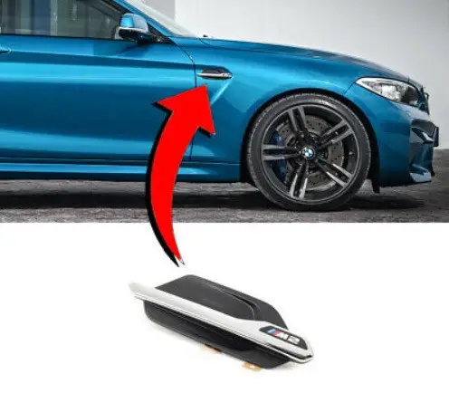 Cache décor d&rsquo;aile M – Chrome (coté au choix) pour BMW M2 F82 Populaire