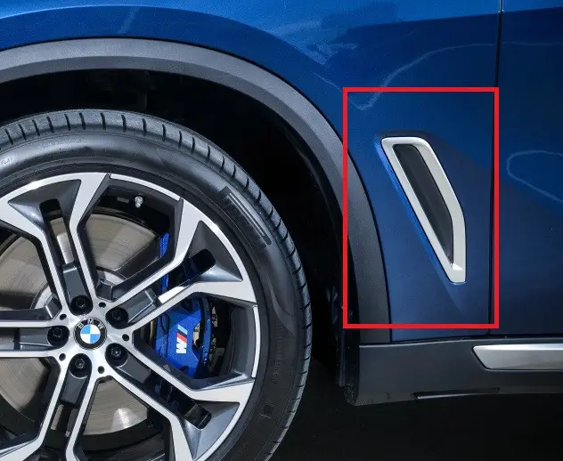 Prix Promo Caches conduits d&rsquo;ailes AVANT finition XLINE (deux cotés) pour BMW X5 G05 X6 G06