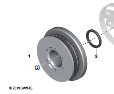 Vis ASA (M10x65) amortisseur de vibrations pour BMW Série 3 E90 E91 E92 E93 F30 F31 F34 GT F35 G20 G21 G28 G80 M3 Offre Du Jour