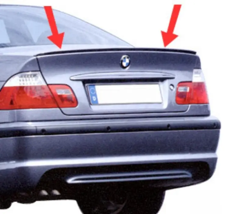 Becquet arrière BMW M en apprêt Série 3 E46 coupé Marque