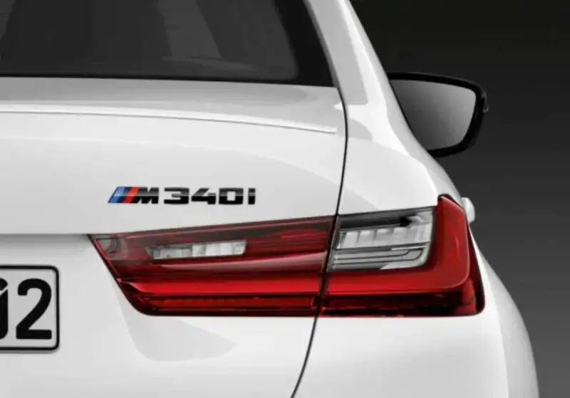 Solde Logo de coffre noir « M340i » pour BMW Série 3 G20 G21
