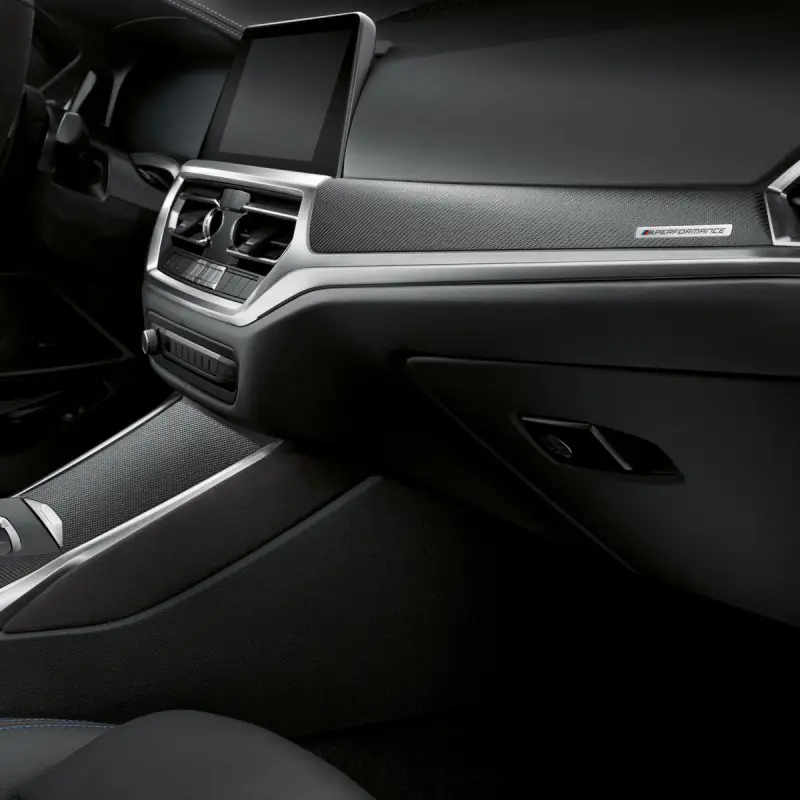 Placages intérieurs carbone/Alcantara (M Performance) pour BMW Série 4 G22 G23 G26 GC Nouveauté