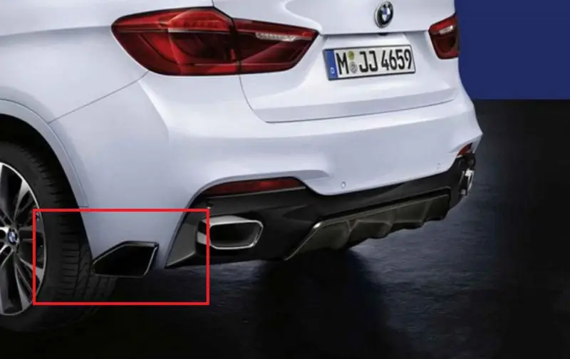Expédition Rapide Déflecteurs latéraux arrière noir brillant Heck Flap gauche et droit M Performance pour BMW X6 F16