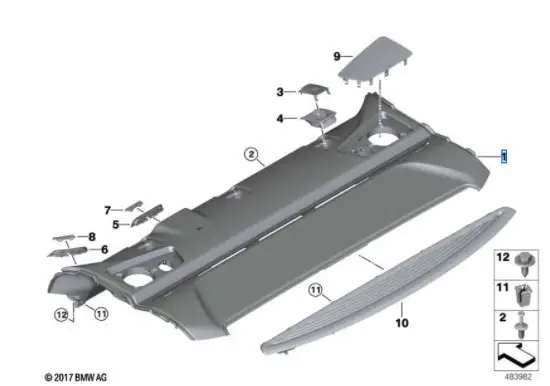 Vente Directe Plage arrière pour BMW Série 5 F10