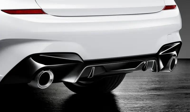 Cache de bouclier noir brillant arrière M PERFORMANCE pour BMW Série 3 G20 G21 Expédié Aujourd’hui