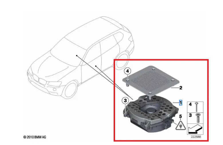 Seulement Aujourd’hui Caisse de basses (top-hifi-system) avec cache et vis (côté au choix) pour X3 G01