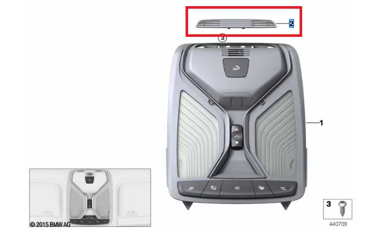Cache module multifonction de toit pour BMW Série 3 G20 G21 Solde