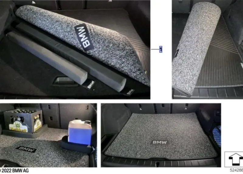 Tapis réversible de compartiment à bagages pour BMW iX3 NA5 Affaire À Saisir