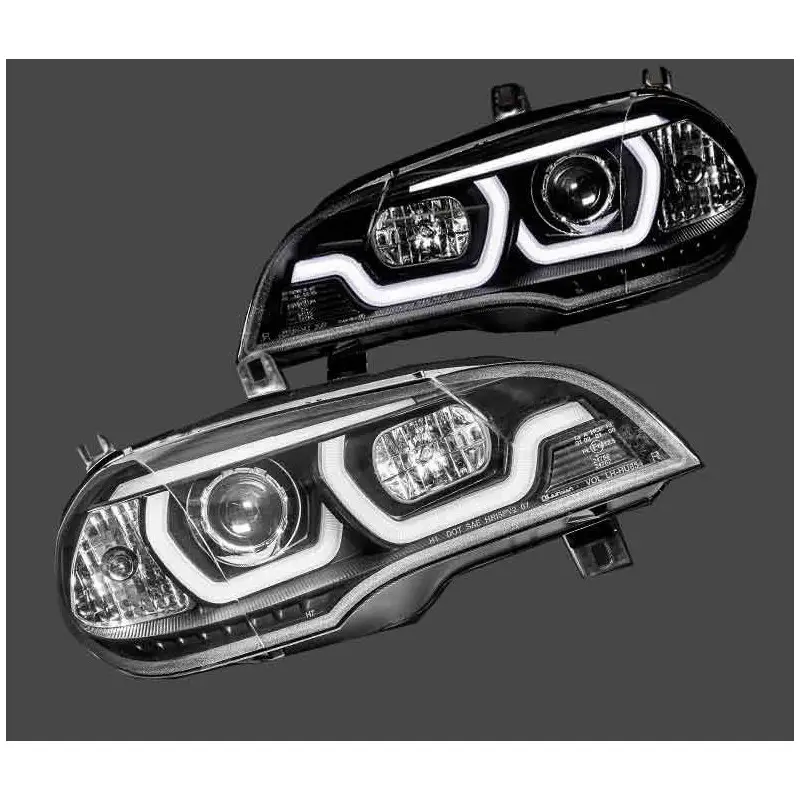PHARES NOIR XENON LED LOOK FACELIFT POUR BMW X5 E70 Marque