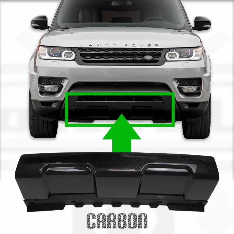 PROTECTION DE PARE-CHOCS AVANT LOOK CARBONE POUR RANGE ROVER SPORT L494 Quantité Limitée