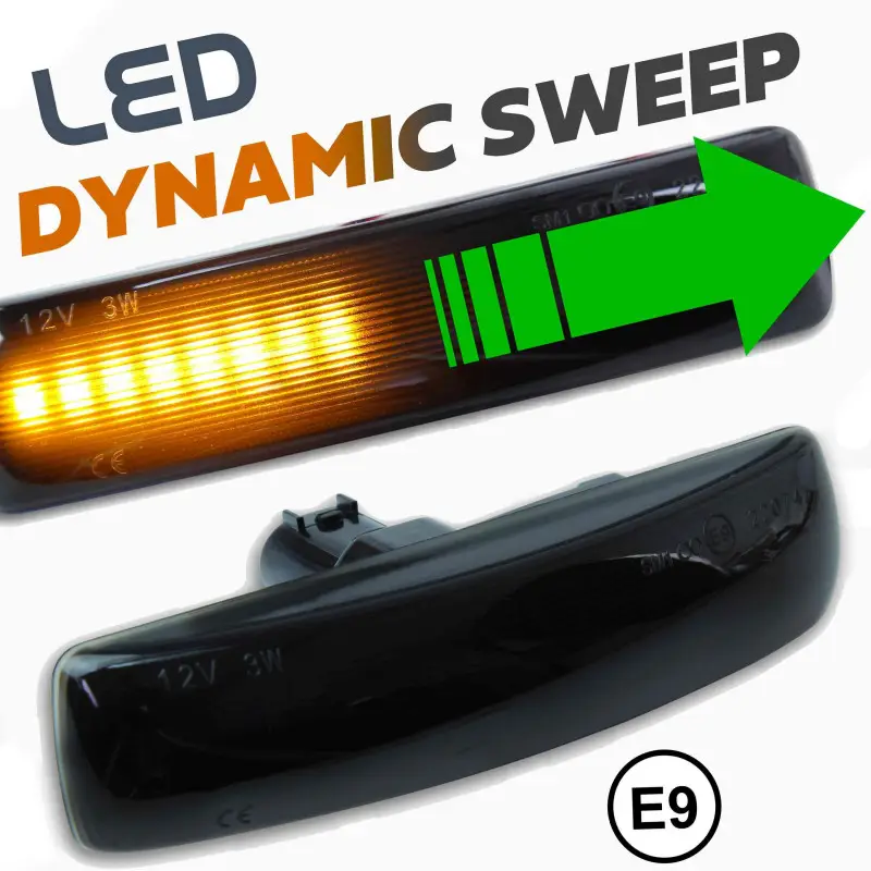 PAIRE DE CLIGNOTANT NOIR DYNAMIQUE POUR RANGE ROVER Vente Directe