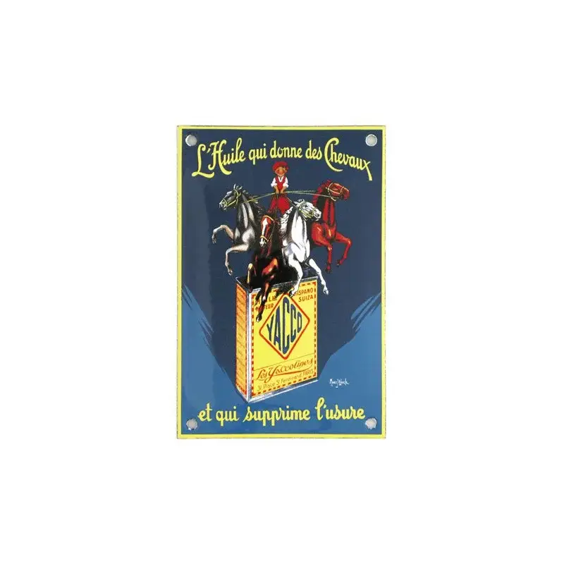 Plaque YACCO CHEVAUX Petit Prix