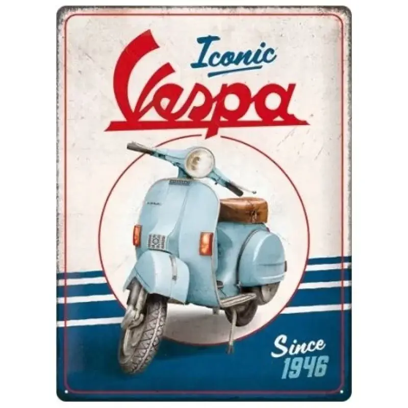 Affaire À Saisir Tôle peinte emboutie 30x40cm Vespa – Iconic since 1946