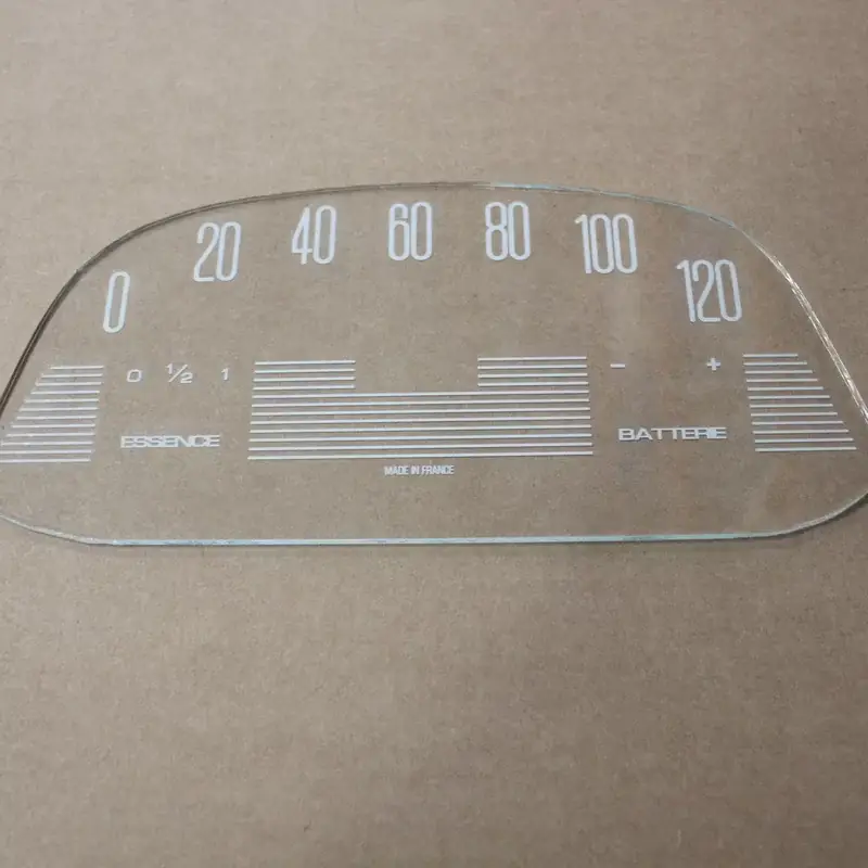 VITRE GRAND COMPTEUR VEGLIA 12v et 2cv AZAM 120 KM/H Haute Qualité