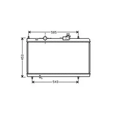 Certifié Radiateur de refroidissement moteur pour CITROËN C5 I ph.1 2001-2004, OEM: 1330K3, Neuf