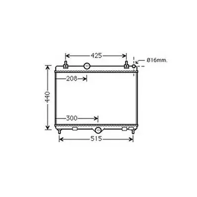 Nouveauté Radiateur de refroidissement moteur pour CITROËN C5 II ph.2 depuis 2010, OEM: 1330X2, Neuf