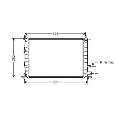 Livraison Express Radiateur de refroidissement moteur pour FORD FIESTA Mk4 ph.2 1999-2002, OEM: 1001856, Neuf