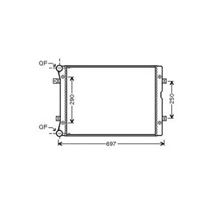 Radiateur de refroidissement moteur pour FORD GALAXY I ph.2 2000-2006, OEM: 1212576, Neuf Must-Have
