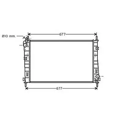 Radiateur de refroidissement moteur pour FORD S-MAX I ph.1 2006-2010, OEM: 1377542, Neuf Bon Marché