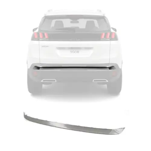 Moulure pare chocs arrière pour PEUGEOT 3008 II phase 1 2017-2020, chromé, Neuve Petit Prix