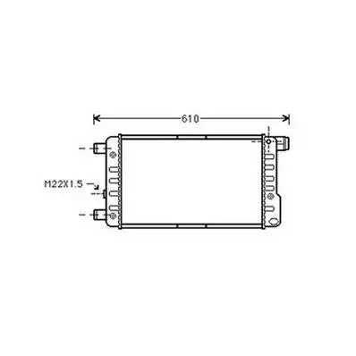 Radiateur de refroidissement moteur pour FIAT SEICENTO depuis 1998, OEM: 46405843, Neuf Soldes
