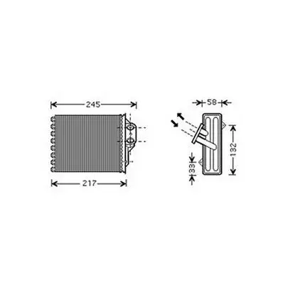 Commander Vite Radiateur de refroidissement moteur pour FIAT 500 ph.1 2007-2015, OEM: 1582253, Neuf