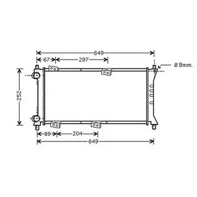 Populaire Radiateur de refroidissement moteur pour FIAT PANDA I 1986-2003, OEM: 46777410, Neuf