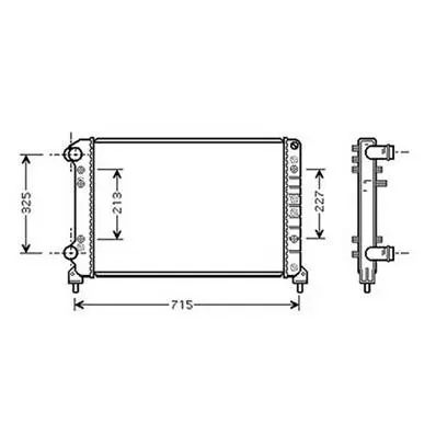 Soldes Radiateur de refroidissement moteur pour FIAT DOBLO I ph.1 2001-2005, OEM: 51779232, Neuf
