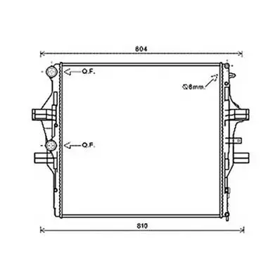 Radiateur de refroidissement moteur pour IVECO DAILY 2011-2014, OEM: 5801255814, Neuf Offre Limitée