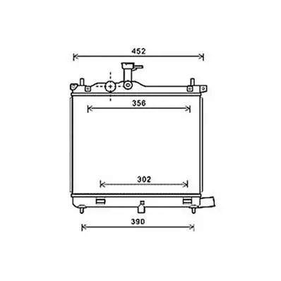 Acheter En Ligne Radiateur de refroidissement moteur pour HYUNDAI i10 I ph.2 2010-2013, OEM: 253100X100, Neuf