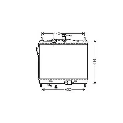 Petit Prix Radiateur de refroidissement moteur pour HYUNDAI GETZ ph.2 2006-2009, OEM: 253101C600, Neuf