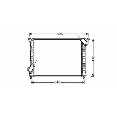 Radiateur de refroidissement moteur pour MINI ONE/COOPER R50/R53 2001-2004, OEM: 1475554, Neuf Nouveauté