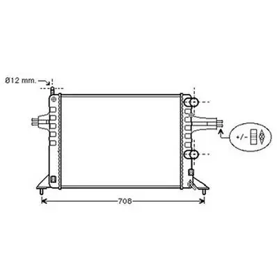 Produit De Marque Radiateur de refroidissement moteur pour OPEL ASTRA G 1998-2004, OEM: 9202491, Neuf