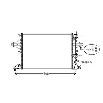 Offre Spéciale Radiateur de refroidissement moteur pour OPEL ASTRA G 1998-2004, OEM: 1300258, Neuf